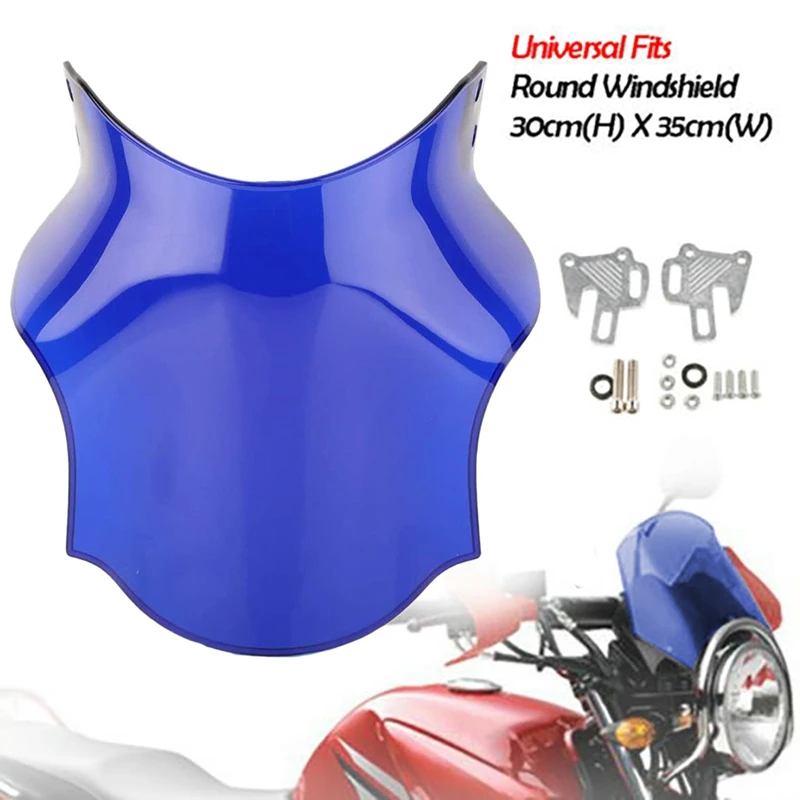 Лобовое стекло мотоцикла круглые фонари ветровое для уличного велосипеда как HONDA