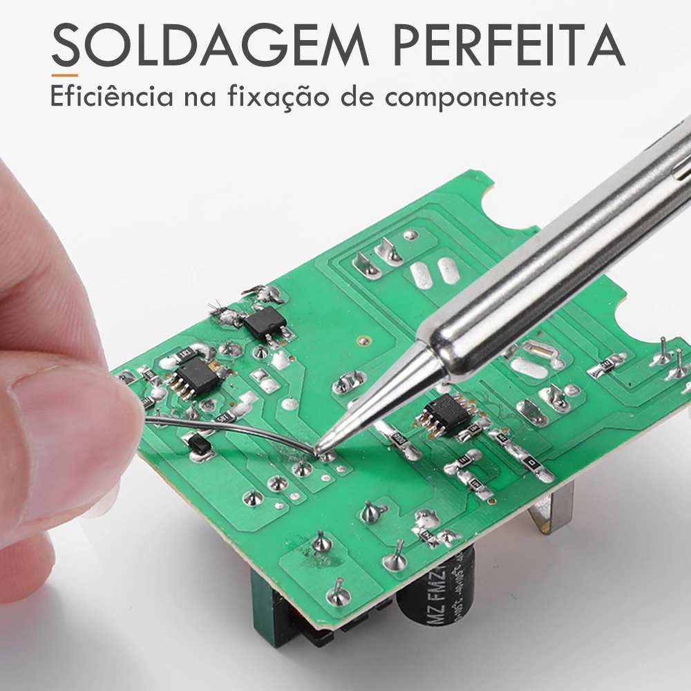 

Nova temperatura ajustvel ferro de solda eltrica 220v solda estao retrabalho calor lpis dicas ferramenta reparo