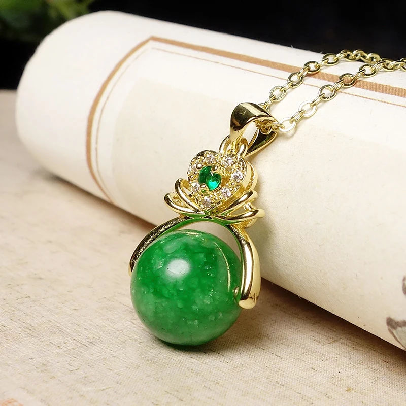 

Natural Ice King Chalcedony Transfer Bead Necklace