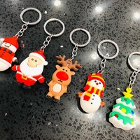 creative new christmas gift pendant christmas tree pendant santa claus card love cartoon key chain decoration