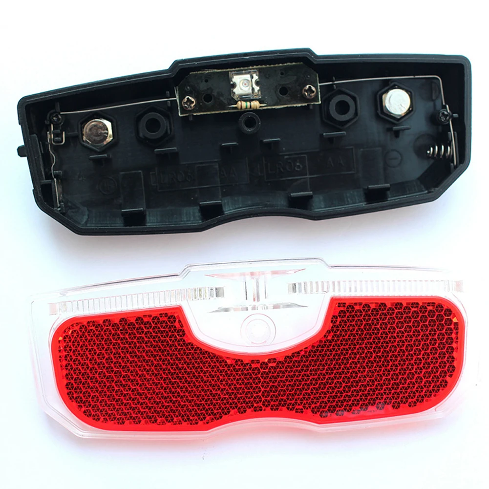 

Bike Cycling Bicycle Rear Reflector Tail Light For Luggage Rack NO Battery Aluminum Alloy Reflective Taillight Outdoor Riding