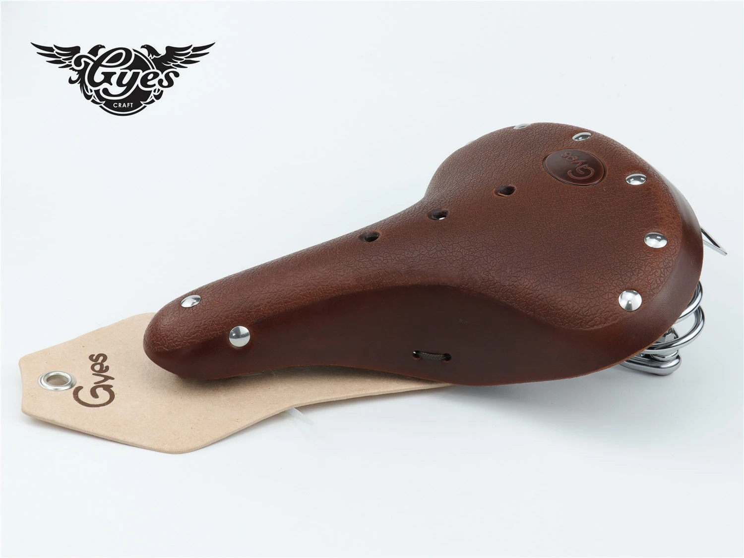 NEW Gyes Saddle GENUINE COW LEATHER SALDDLE Bike Seat Cushion GS-08 Classic FOR BICYCLE Comfortable Cycling Ultralight |