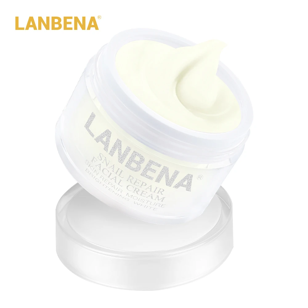 LANBENA с экстрактом улитки восстановление и отбеливание крем для лица покрытыем