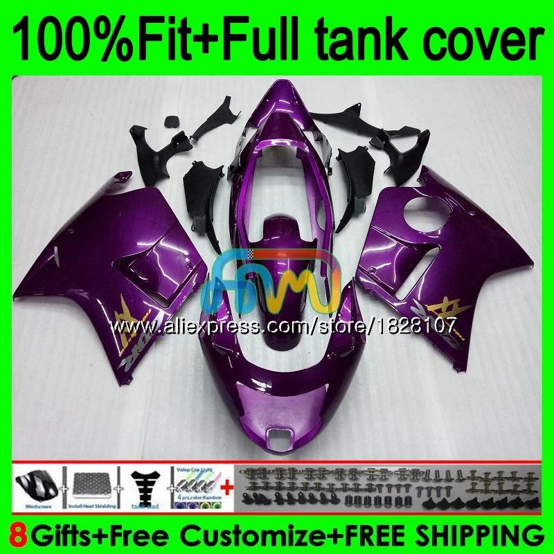 

Injection For HONDA CBR1100XX Blackbird CBR1100 XX 96 97 98 99 Gloss purple 00 01 138BS.8 CBR 1100XX 02 03 04 05 06 07 Fairing