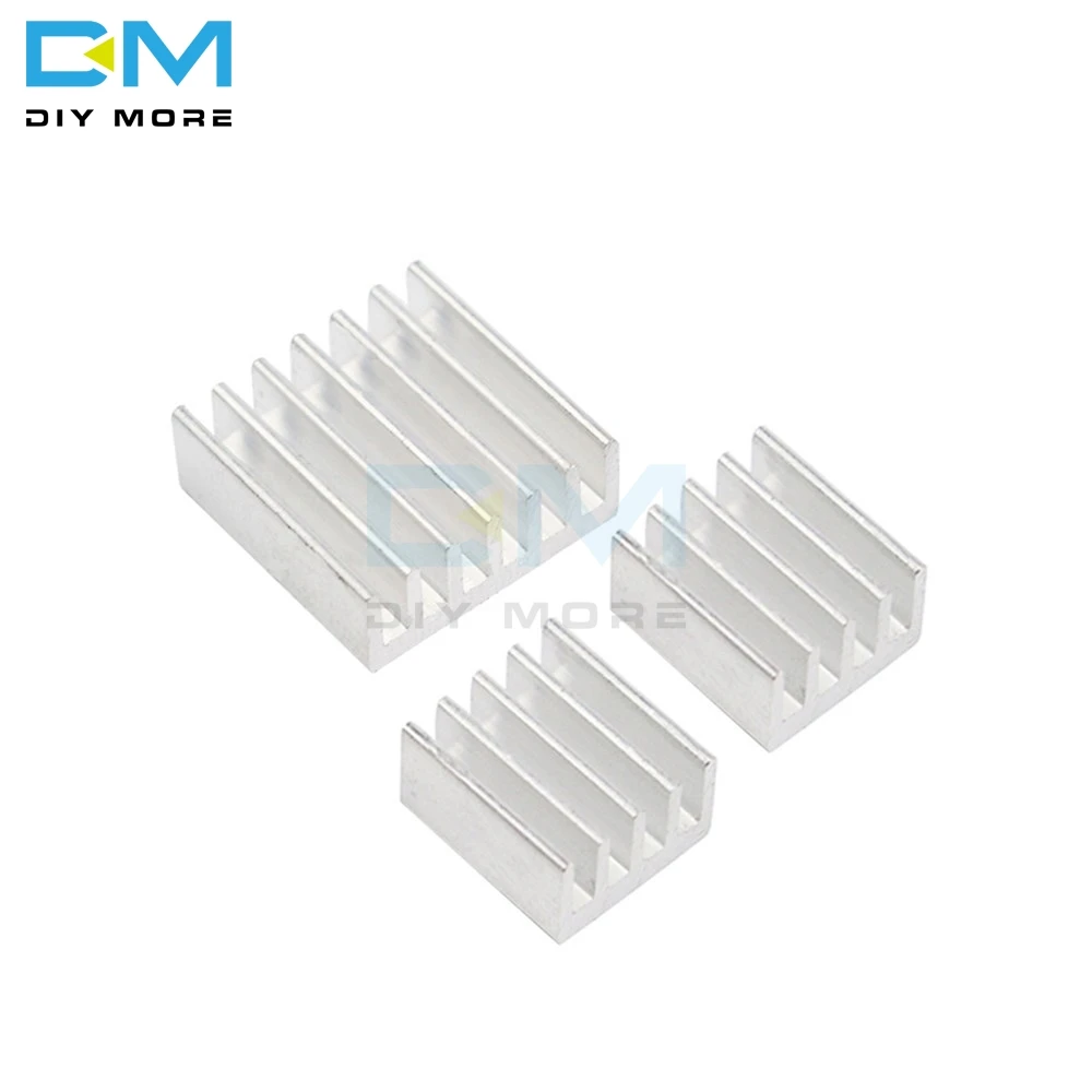 3 шт./комплект алюминиевые радиаторы для Raspberry Pi 3|Интегральные схемы| |