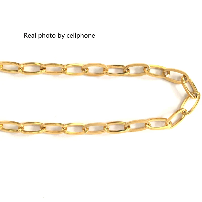 Цепочка из нержавеющей стали серебристого/золотого цвета для изготовления