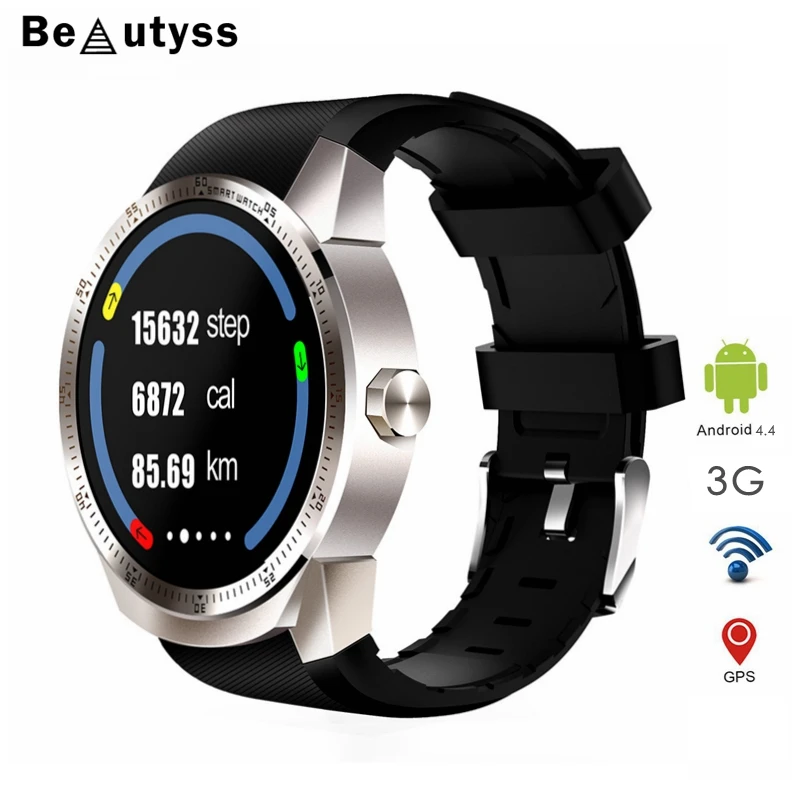 Beautyss Bluetooth 3g Android Смарт часы SIM телефон gps 4 Гб двухъядерный amazfit bip IP68 | Электроника