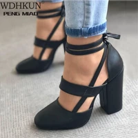 women pumps plus size 35 43 women heels chaussures femme gladiator summer high heels for party wedding shoes women thick heels