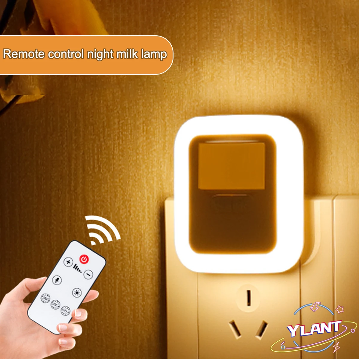 

SWT EU US Plug Mini Square Night Lights For Baby Room Bedroom Corridor Lamp Wireless Motion Sensor LED Night Light
