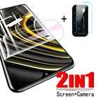 Передняя и задняя Гидрогелевая пленка для xiaomi poco m3 6,53 дюйма, защита экрана, а не стекло на pocophone poxo poko m 3 M2010J19CG, стекло камеры