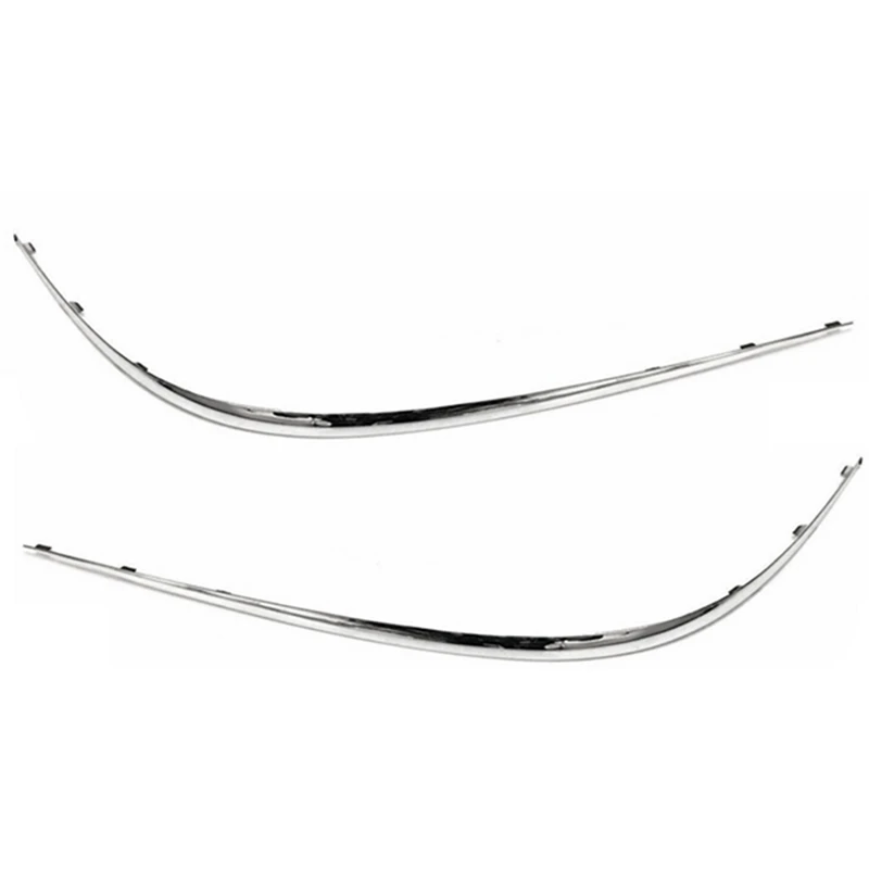 1 пара хромированные полосы для переднего бампера Mercedes W211 E320 E350 E550 E63 AMG 2118852321