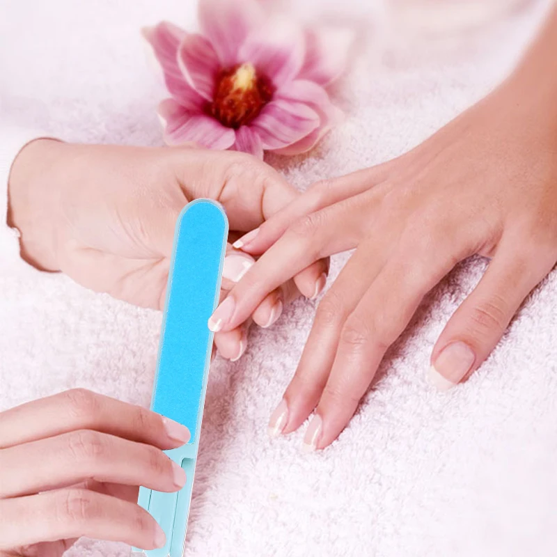 

1PC Portable Foldable Nail File Exfoliating Nail File Nail Art Sanding Nail Buffer Block Female Manicure Polishing Strips Tools