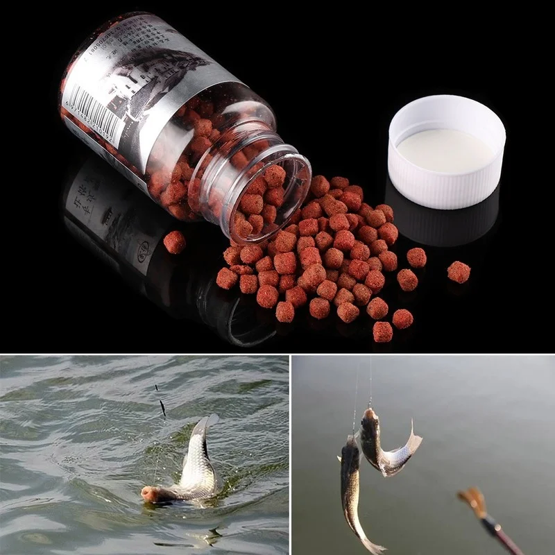 

1 Bottle Intense Smell Squid Carp Fishing Bait Soft Lures Particles Balls Beads Floats Fishing Terminal Tackle Tools