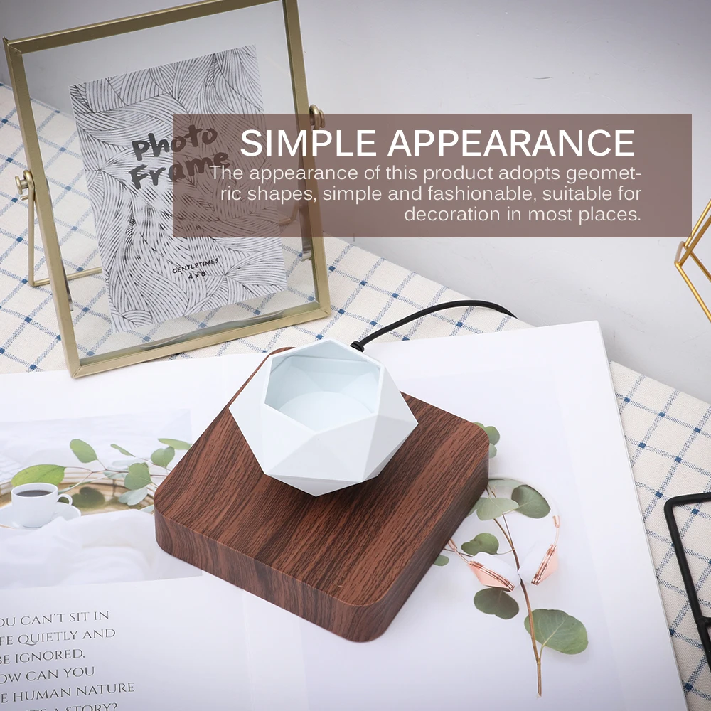 

Suspension Floating Vase Potted Plant Home Desk Decoration Art Levitating Air Bonsai Pot Rotation Planters Pots Flower Magnetic