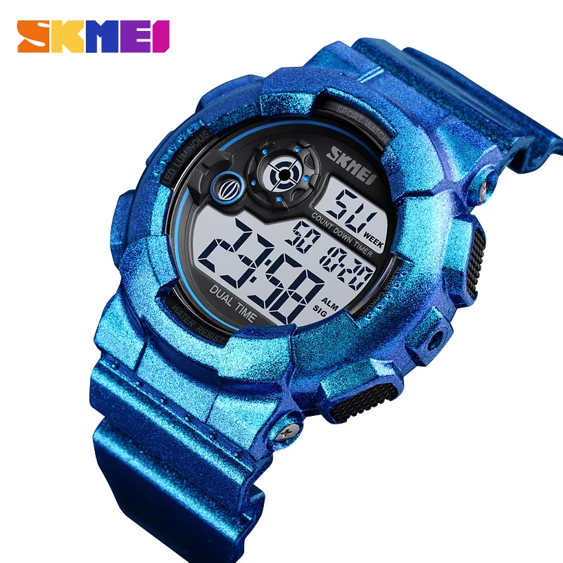 

SKMEI 1583 Sport Watch Men Shockproof And Waterproof Military Watches LED Display Shock Digital Watch reloj hombre