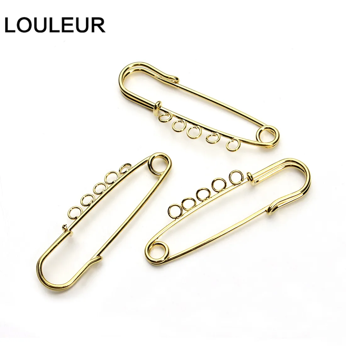 LOULEUR 10 шт./лот 21x90 мм большие длинные свадебные безопасные булавки для броши иглы для женщин DIY брошь булавки ювелирных изделий