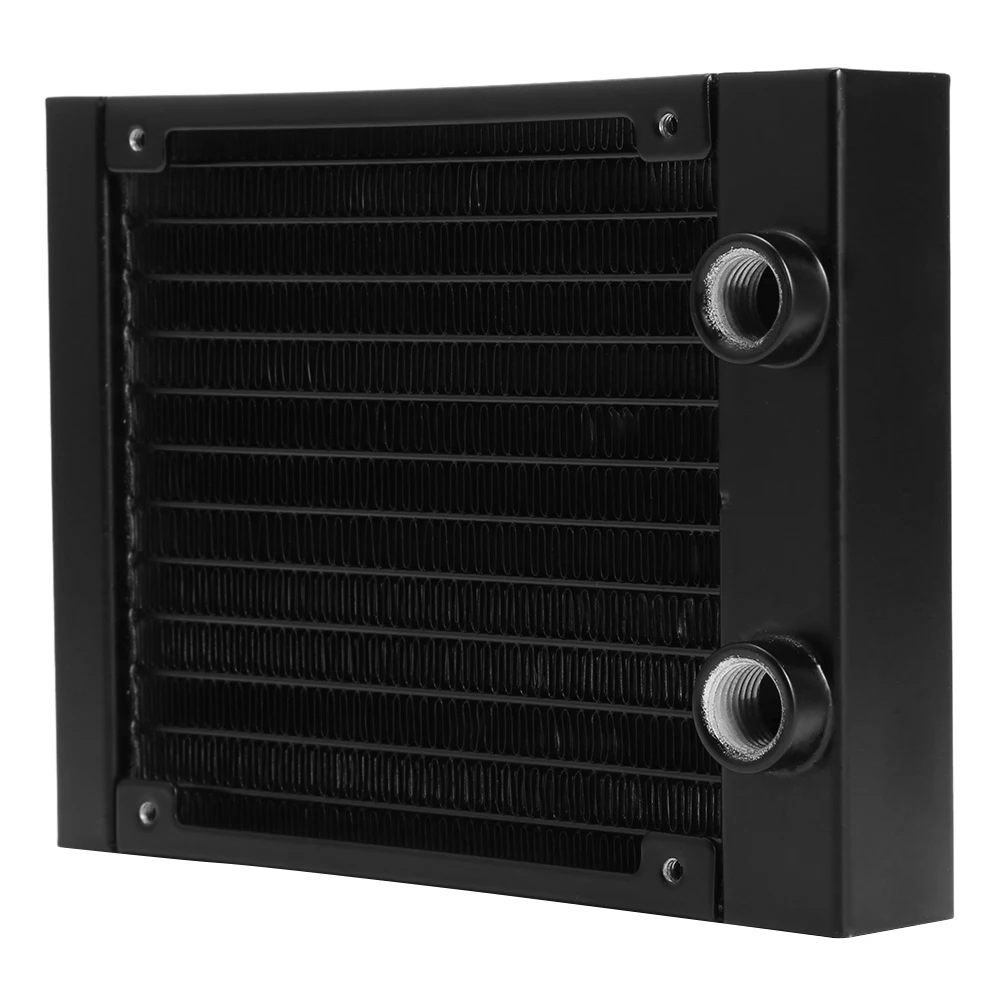 

Кулер для ПК G1 / 4 Thread, водяное охлаждение, 12 трубок, алюминиевый радиатор, теплообменник для процессора, 120 мм/240 мм/360 мм, для компьютера