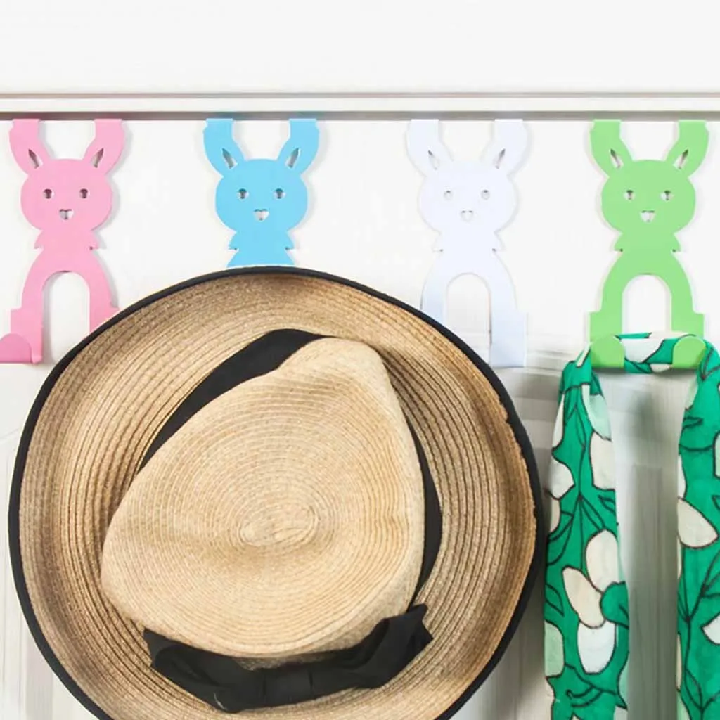 Бесшовный клейкий крючок в форме кролика сильного прилипания настенная вешалка