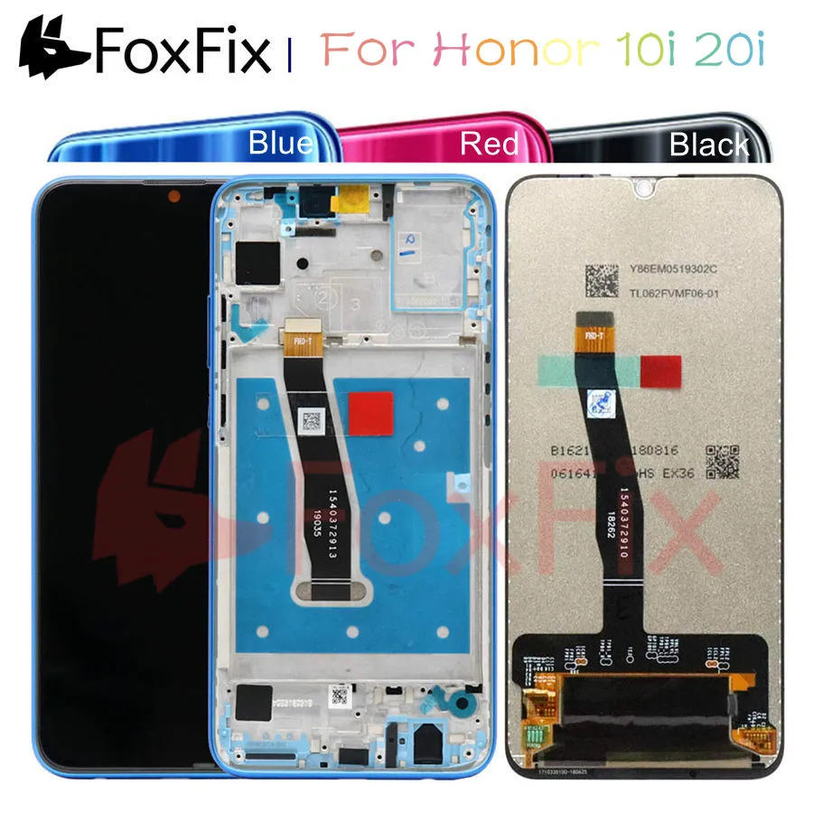 FoxFix дисплей для Huawei Честь 10i ЖК с сенсорным экраном Honor 20i рамкой мобильный телефон