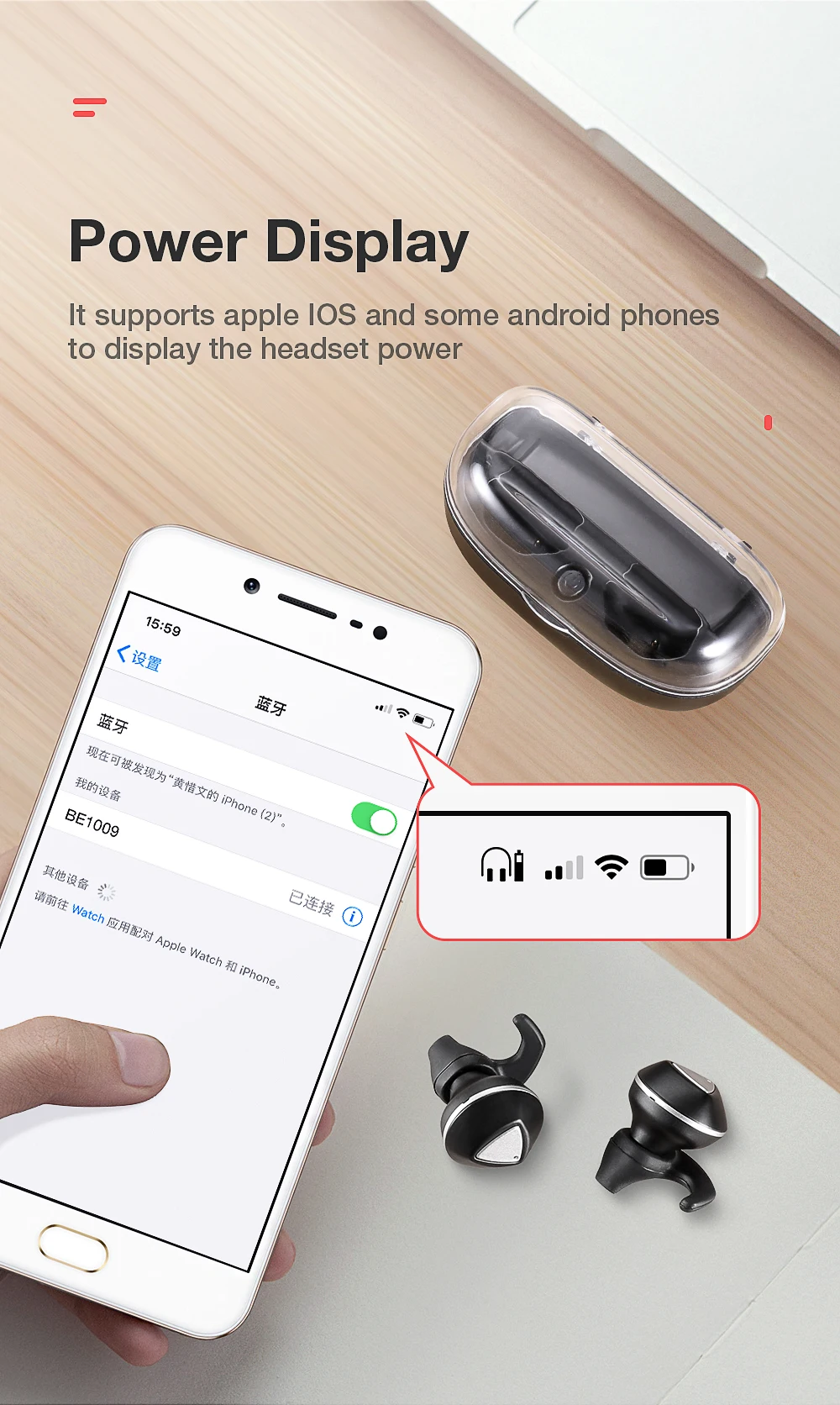 SANLEPUS Bluetooth наушники беспроводные наушники двойные мини наушники TWS 5,0 гарнитура с микрофоном для телефонов xiaomi samsung