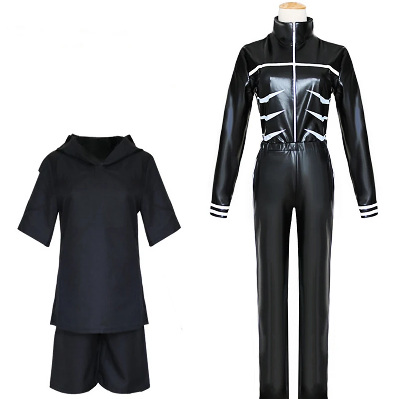 Аниме Токийский Гуль косплей костюмы Кен канеки Косплей Костюм Черное пальто