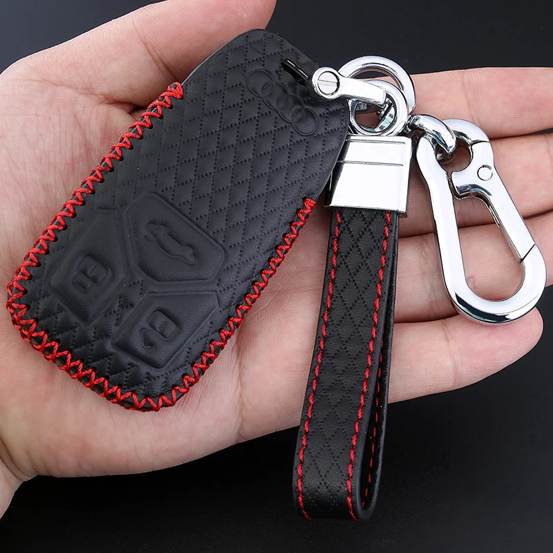 Высокое качество кожаный автомобильный брелок с защитный чехол для ключа Крышка