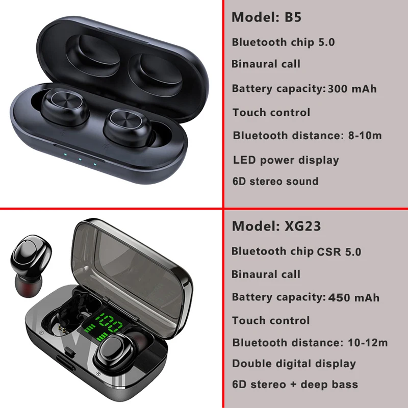 Tkey TWS 5 0 наушники Bluetooth беспроводные с сенсорным управлением громкая связь Hi-Fi