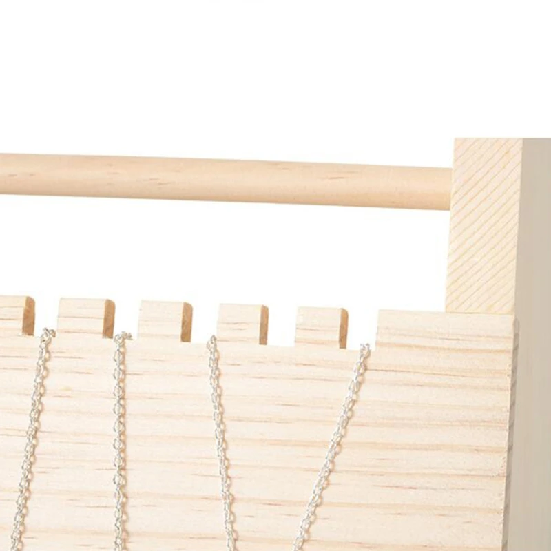 

Detachable Solid Wooden Jewelry Storage Rack Hanging Necklace Bracelet Display
