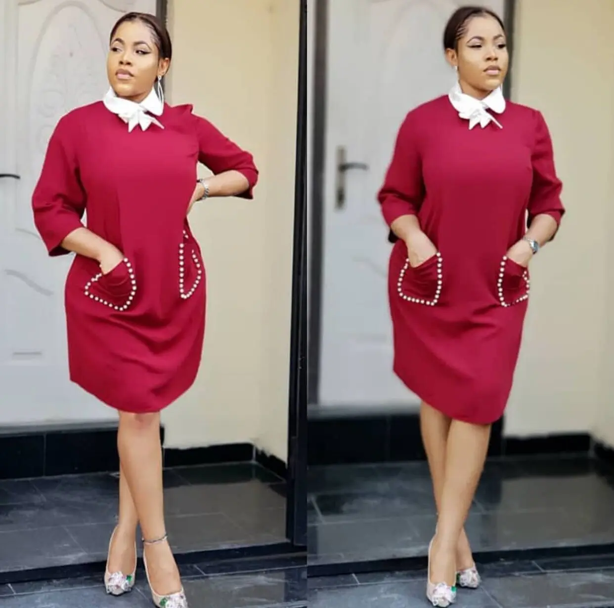 

2019 женское платье, весеннее платье с отложным воротником, платье с отложным воротником в стиле ампир, офисное платье для девушек, платье-фут...