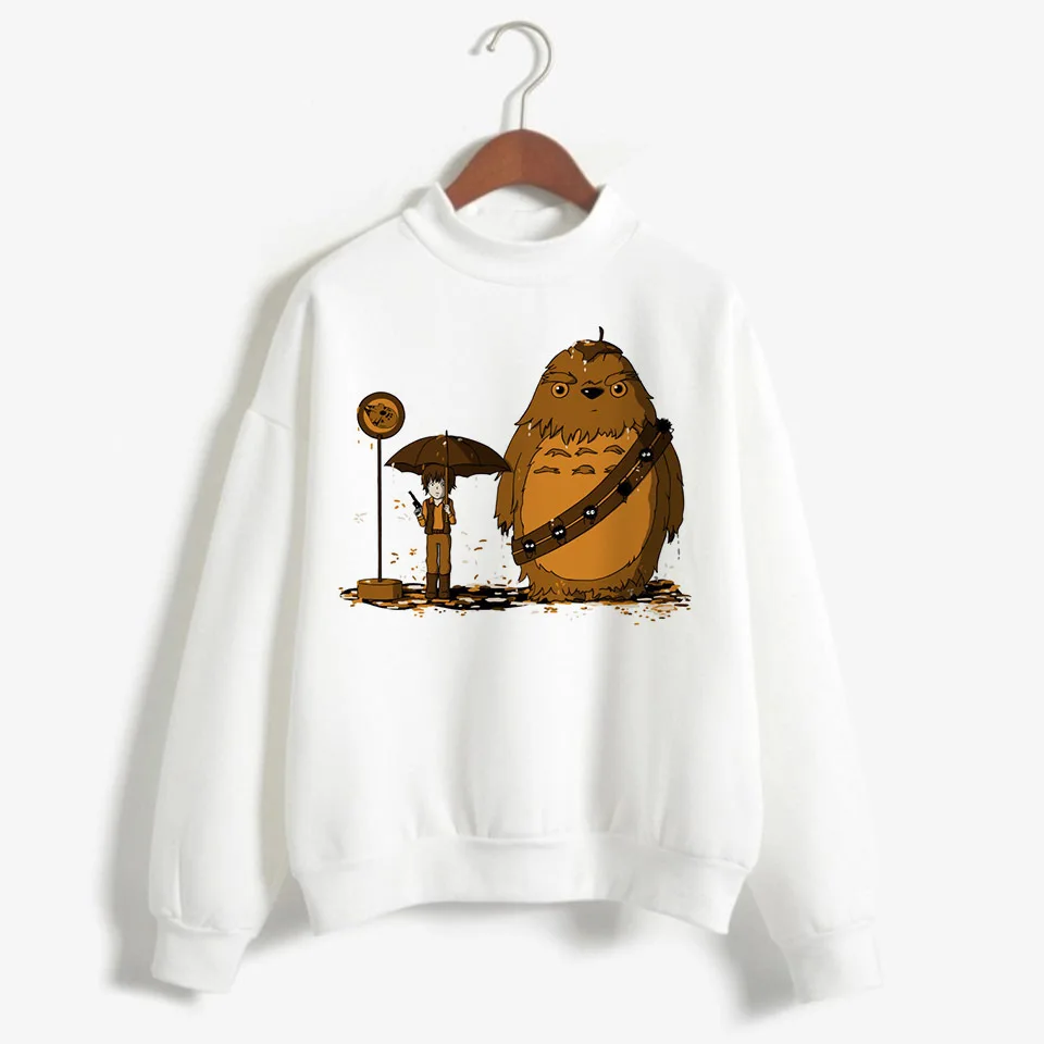 Totoro Studio Ghibli Kawaii Harajuku Толстовка для женщин Ullzang Красивый Веселый мультяшный Аниме толстовки 90s Графический Hoody женский