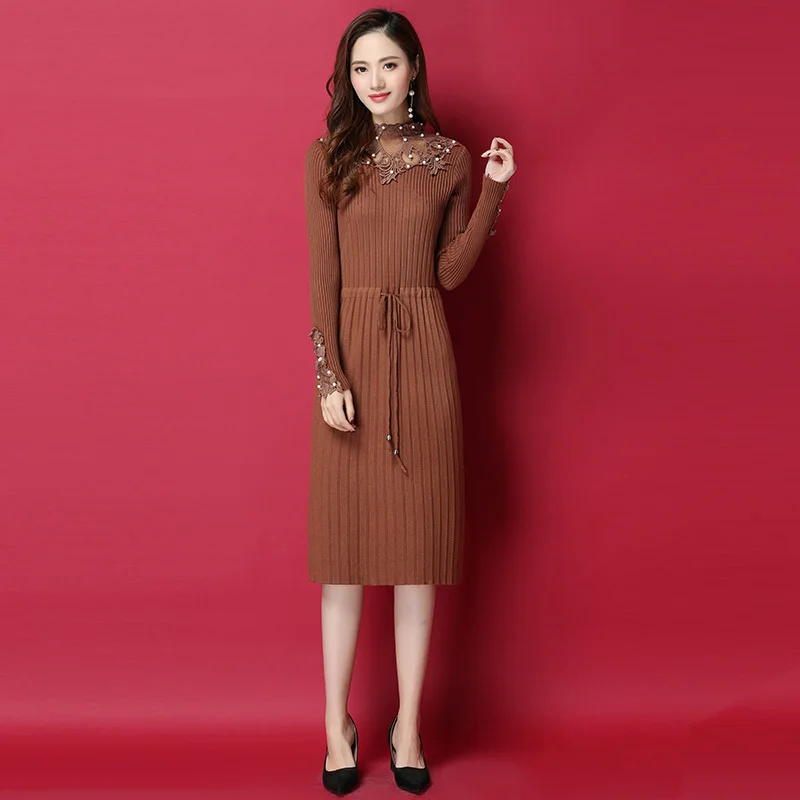 Весенне-зимнее женское платье 2020 женские платья корейское винтажное элегантное
