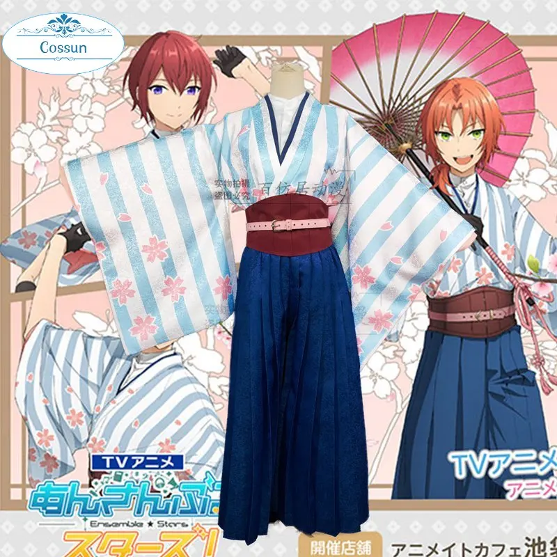 

Ensemble Stars Knights Sakura Tsukinaga Leo Suou Tsukasa Sena Izumi Kimono Bathrobe Carnival Uniform Halloween Cosplay Costume