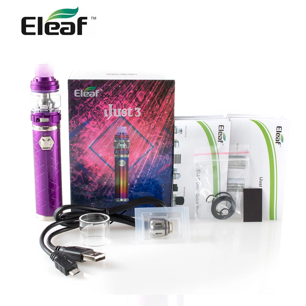 Eleaf iJust 3 WR версия Vape комплект с ELLO Duro атомайзер 3000 мАч 7,5 мл 80 Вт макс электронная сигарета айджаст 3 KIT