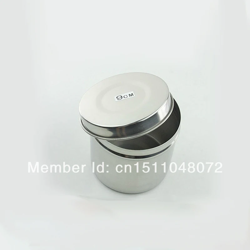 Бесплатная доставка зеркальный легкий контейнер из нержавеющей стали для ватных
