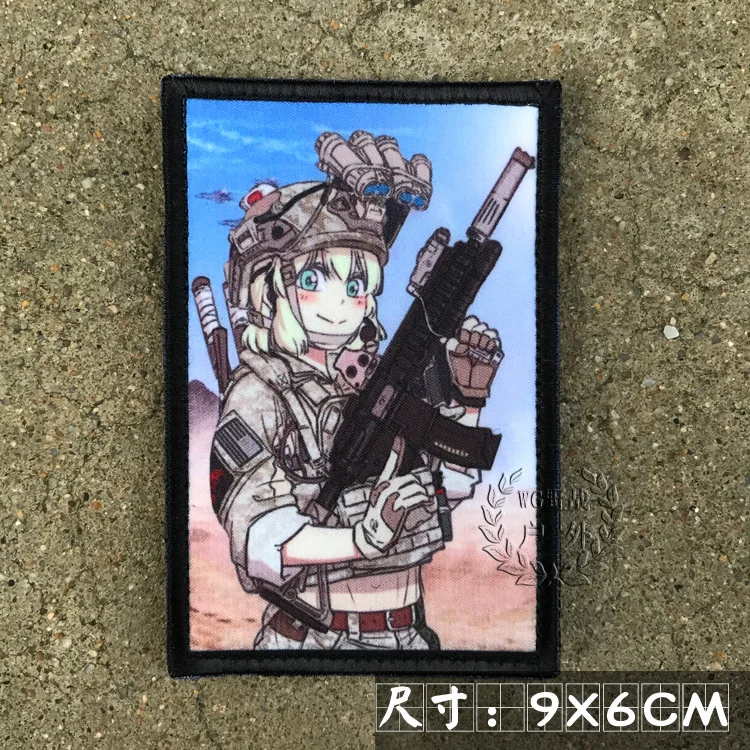 Ump45 девушки фронтальная игра Гриффон 404 отряд нарукавная нашивка Тактический Патч унисекс костюм рюкзак аксессуары косплей реквизит - Цвет: L