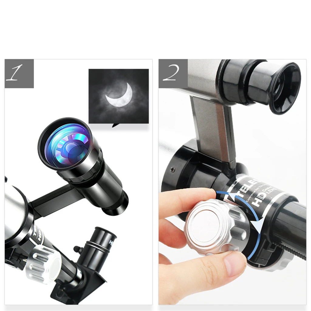 

70mm Aperture Astronomical Reflector Telescope Set Durable No-tool Set Up