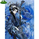 Темная фантазия искусство Алмазная вышивка женщина Дракон алмазная живопись полная квадратная дрель Набор для вышивки крестиком Мозаика Алмазная японская леди