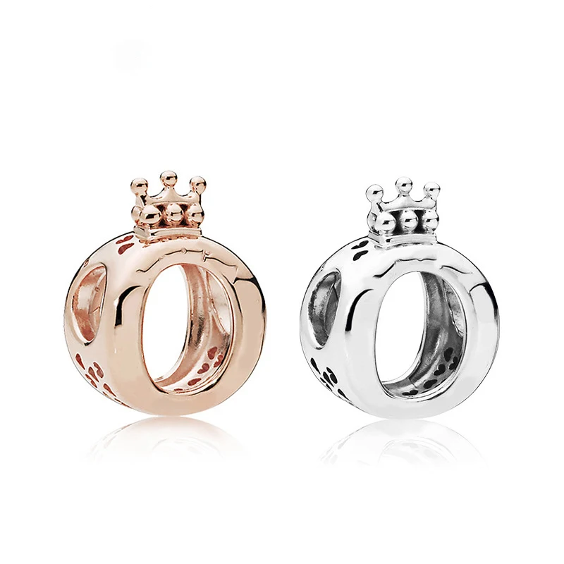 Бесплатная доставка блестящая корона буквы о подвески бусины подходят для