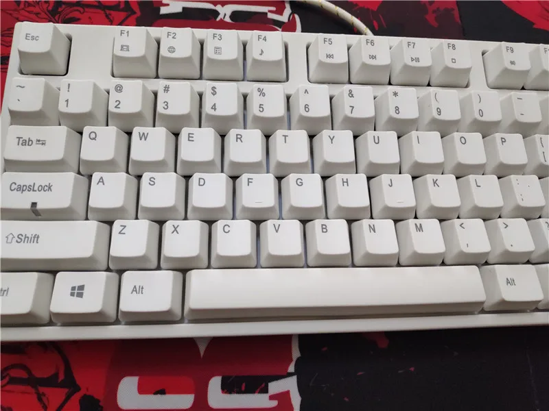 PS2 tenkeyless 87 Механическая клавиатура PBT keycap kailh mx коричневый синий TKL игровая с белой