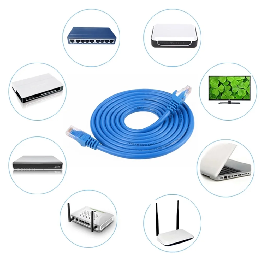 1 м/3 м/5 м/10 м CAT5 RJ45 Ethernet кабели разъем Интернет сетевой кабель шнур провод синий Rj 45