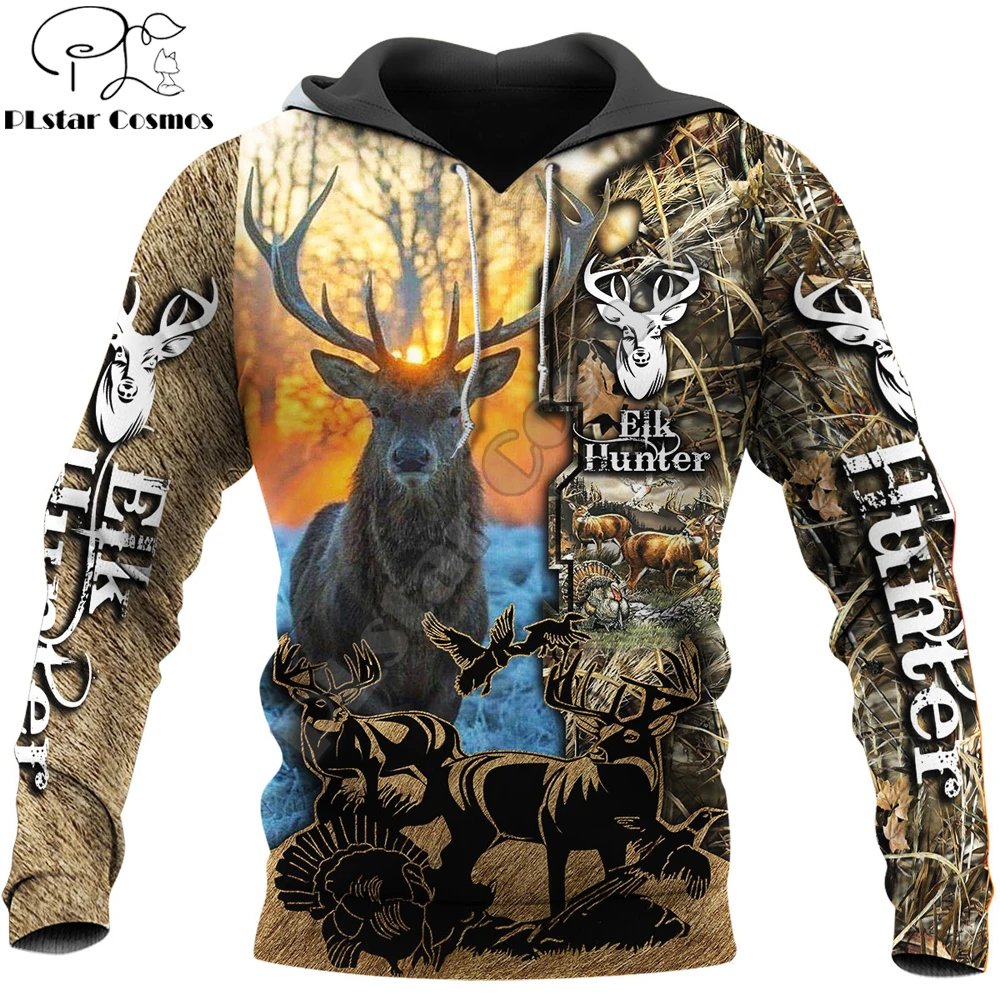 

Animal Deer Elk Hunter 3D Printed Men Hoodies Harajuku Fashion Sweatshirt Unisex Casual Pullover sudadera hombre Drop Shipping