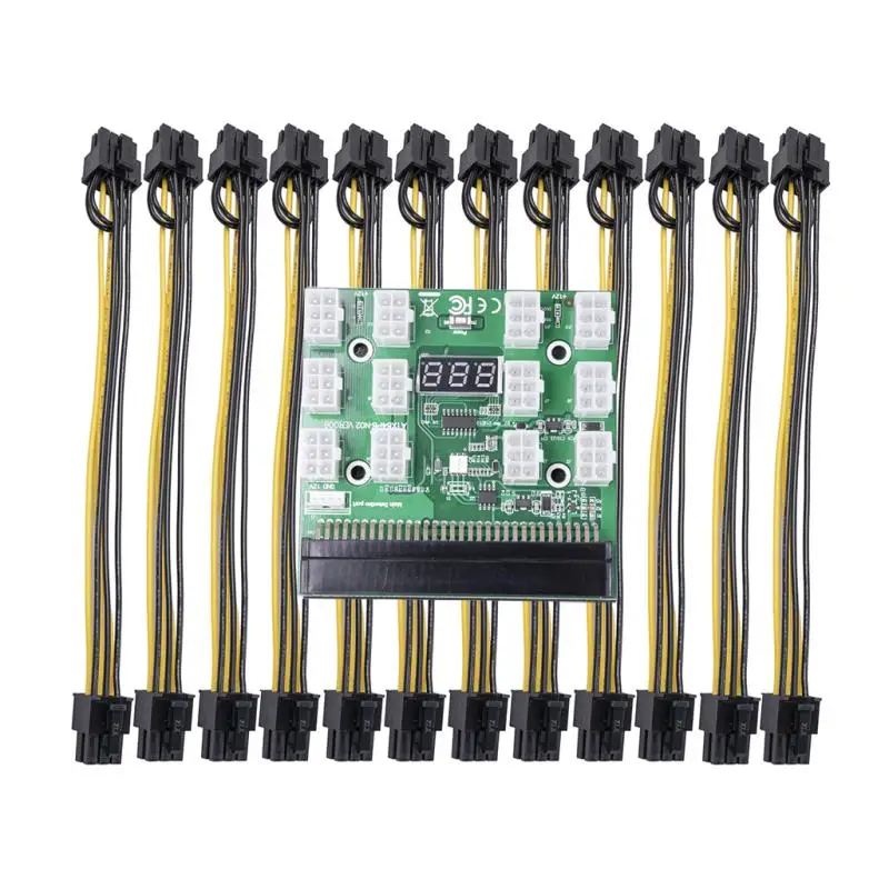 Power Module Breakout Board For HP 750W 1200W PSU Server Conversion 18AWG 6Pin To 6+2 8Pin Cable Mining Ethereum | Компьютеры и офис