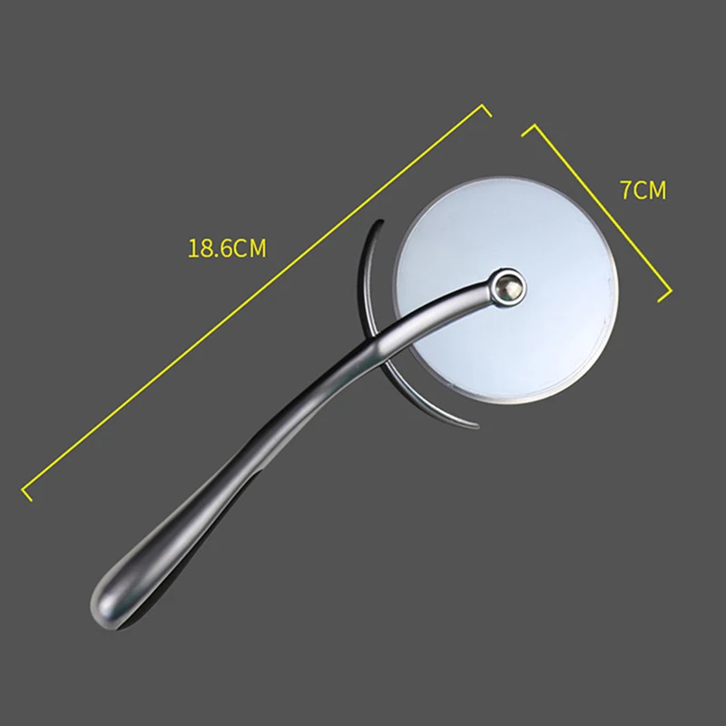 

Pizza Cutter with Non-Slip Handle Durable Kitchen Tool Easy Operation Long Lasting great Utensils for Pizza Pies FBS889