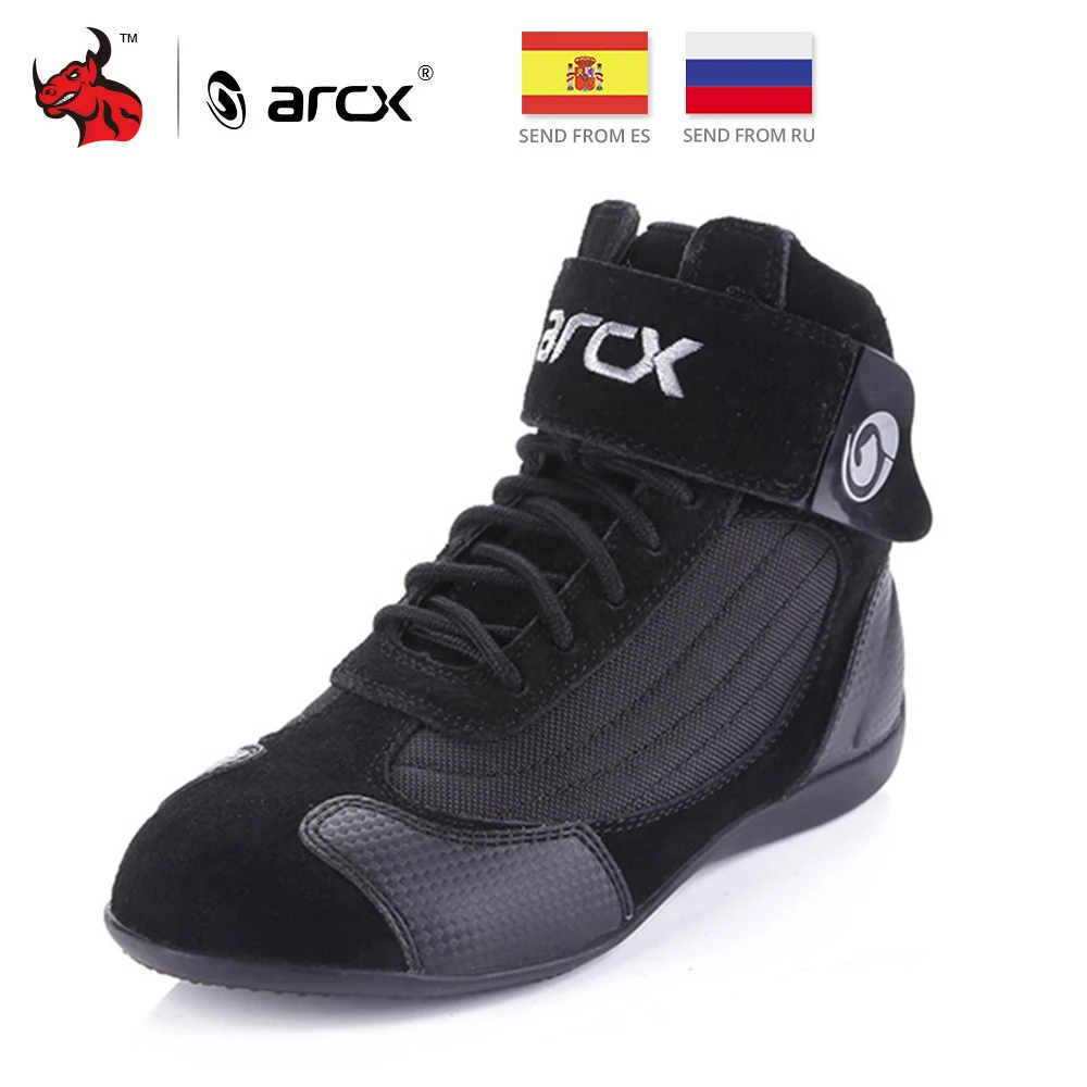 Мужские мотоциклетные ботинки ARCX летние дышащие ботильоны для езды на
