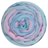 blended wool roving 50g merino mixed hand dyed wool top art needle and wet felting supplies needle felting diy woolno 1