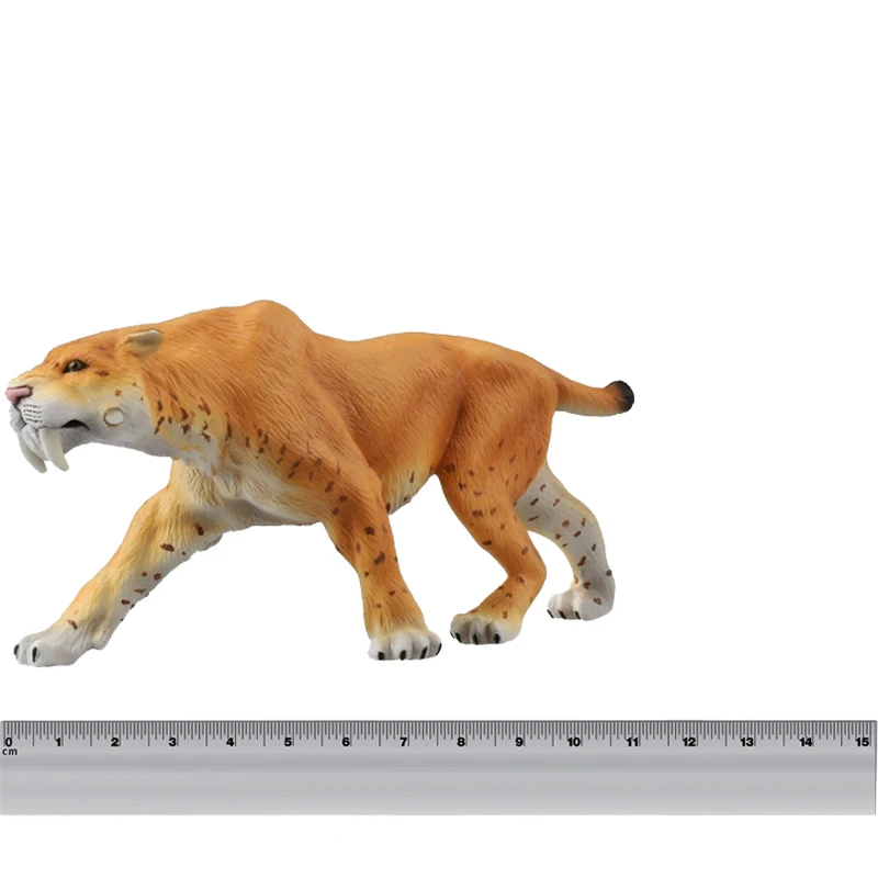 S01 Takara Tomy ANIA Animal Advanture AL-10 Saber Tiger with Neanderthal Man 2pcs ABS Figures Kids Educational Toys - Саблезубый тигр AL-10 с неандертальцем, 2 шт., ABS фигурки, детские образовательные игрушки от Takara Tomy ANIA Animal Advanture.