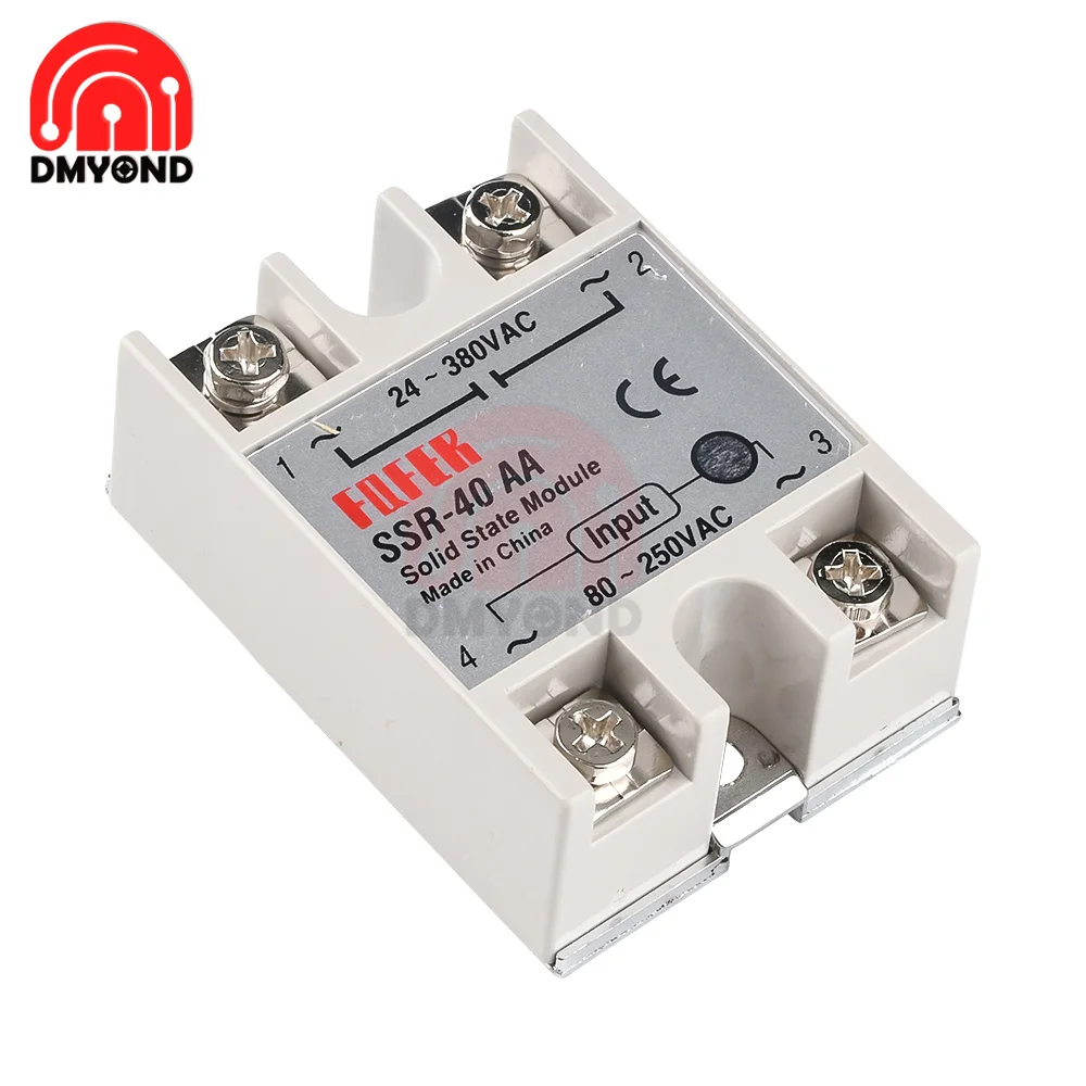SSR 10AA 25AA 40AA 60AA 100AA твердотельные реле постоянного тока модуля на рост от 80 до 250V