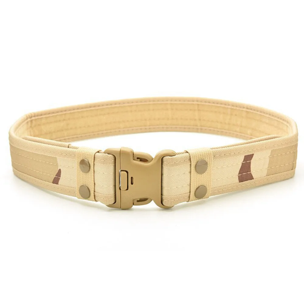 

Men Outdoor Hiking Sports Waistband Army Tactical Military Trouser Buckle Belt