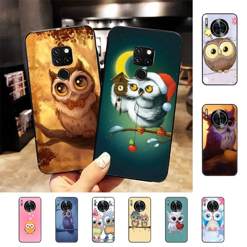 

Cute cartoon Owl Phone Case For Huawei Nova 3I 3E mate 20lite 20Pro 10lite Luxury funda case