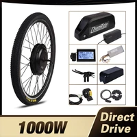 chamirder 1000w electirc bicycle kit 48v ebike conversion kit 52v direct drive motor wheel 20ah polly battery electric bicycle